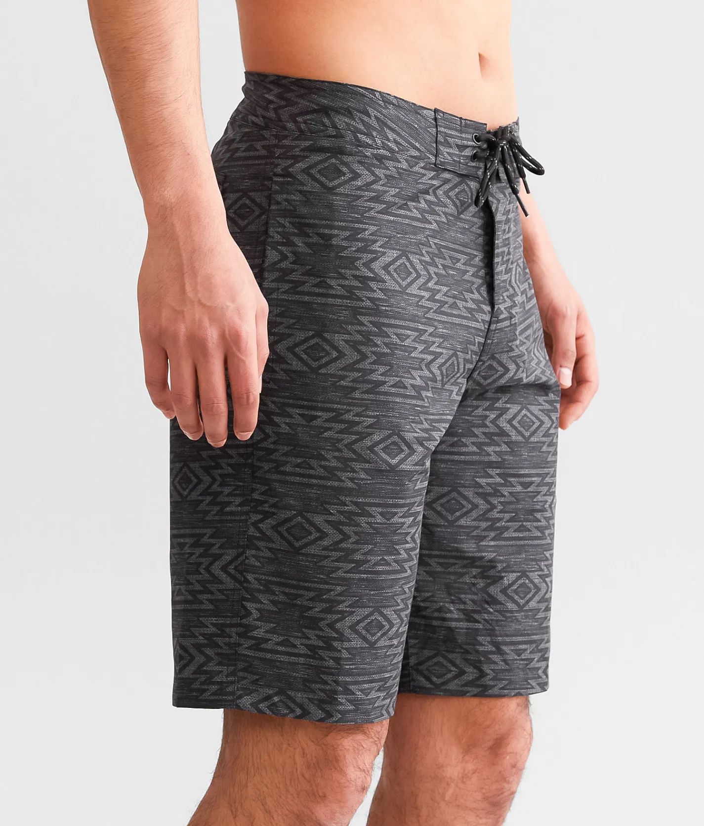 Bottoms|Swimwear | Departwest Southwestern Stretch Boardshort Grey