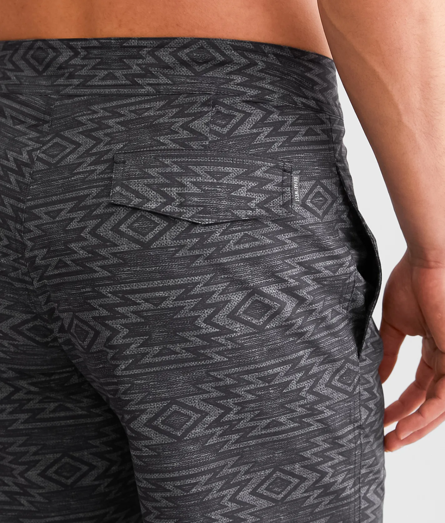 Bottoms|Swimwear | Departwest Southwestern Stretch Boardshort Grey
