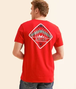 Graphic T-Shirts | Ariat Southwest Hideout T-Shirt Equestrian Red