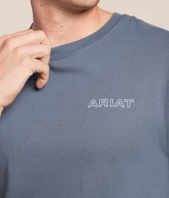 Ariat Southwest Interlocked T-Shirt Grisalle Online