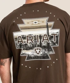 Tops|Graphic T-Shirts | Ariat Southwest Patch T-Shirt Java