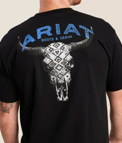 Ariat Southwest Skull Over T-Shirt Black Sale