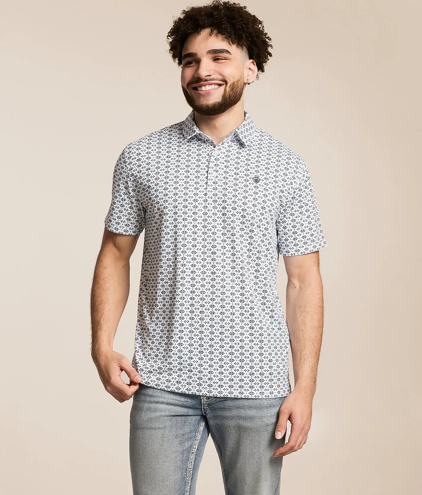 Ariat Southwest TEK Polo White Hot