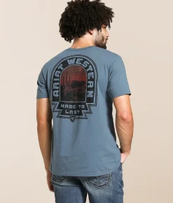 Ariat Southwest Tombstone T-Shirt Light Denim Best