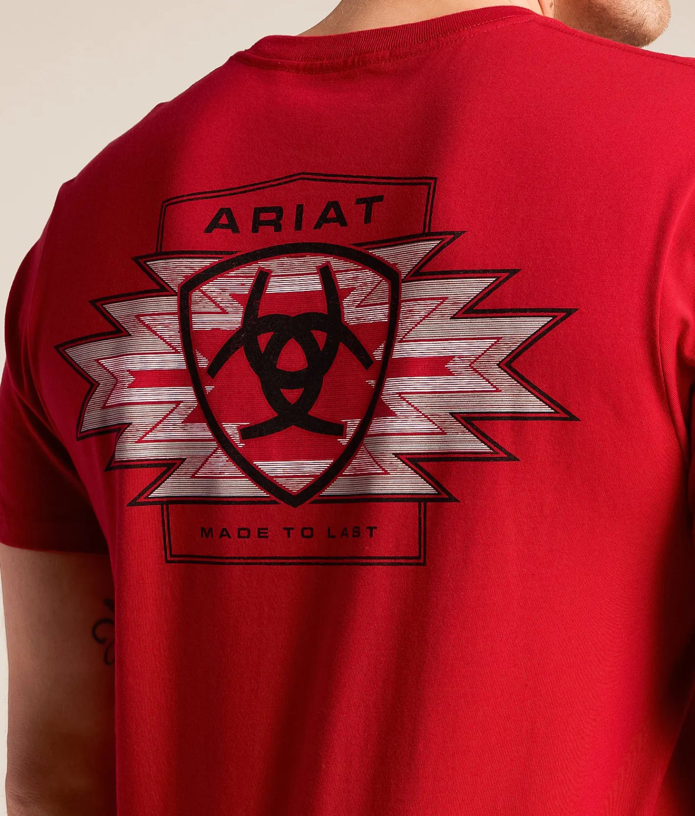 Tops|Graphic T-Shirts | Ariat Southwest Tricolor T-Shirt Scarlet Sage