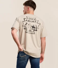 Ariat Southwest Watercolor T-Shirt Silver Grey Online