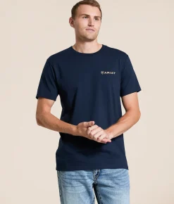 Ariat Southwest Wooden Reticle T-Shirt New Navy Hot