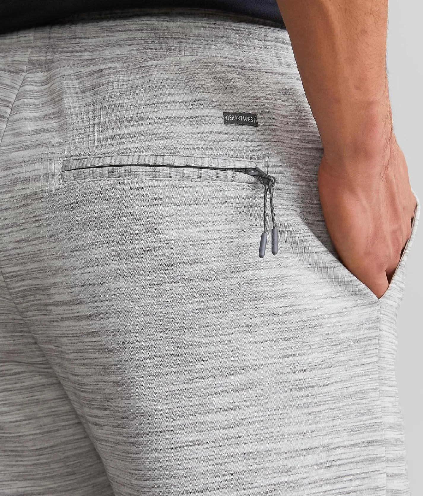 Bottoms|Shorts | Departwest Space Dye Lounge Short Grey White
