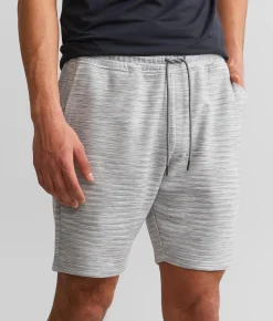 Bottoms|Shorts | Departwest Space Dye Lounge Short Grey White