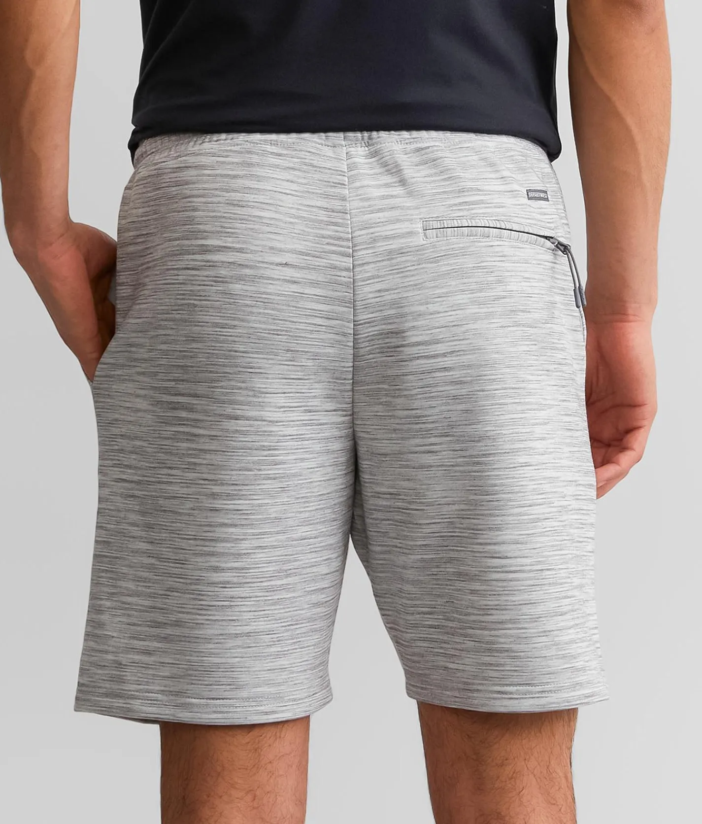 Bottoms|Shorts | Departwest Space Dye Lounge Short Grey White
