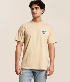 Tops|Graphic T-Shirts | Ariat Spade Bronc T-Shirt Sand