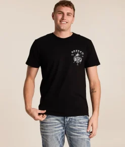 Sullen Spade Skull T-Shirt Jet Black Outlet