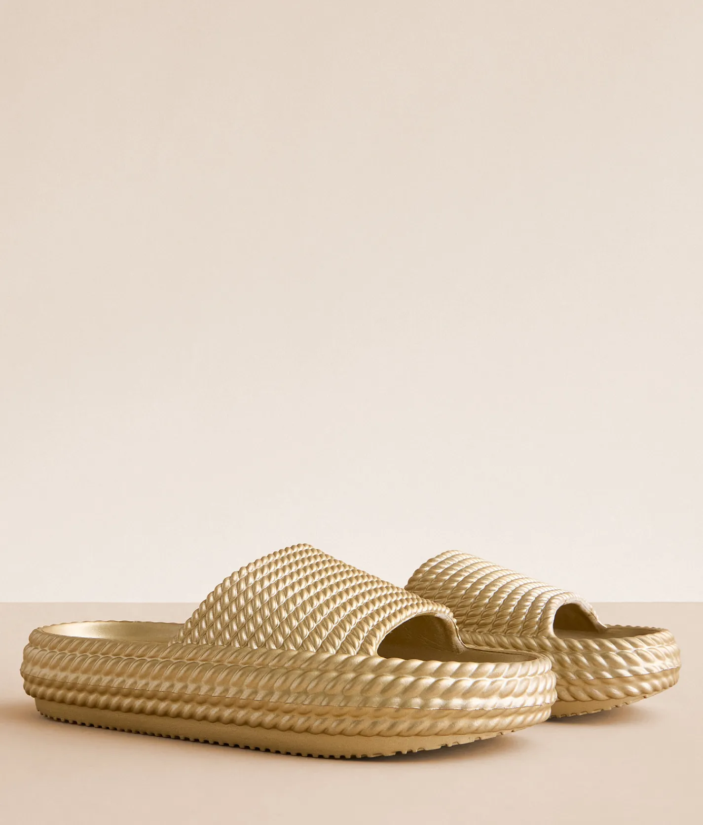 Shoes | Mia Sparti EVA Slide Soft Gold