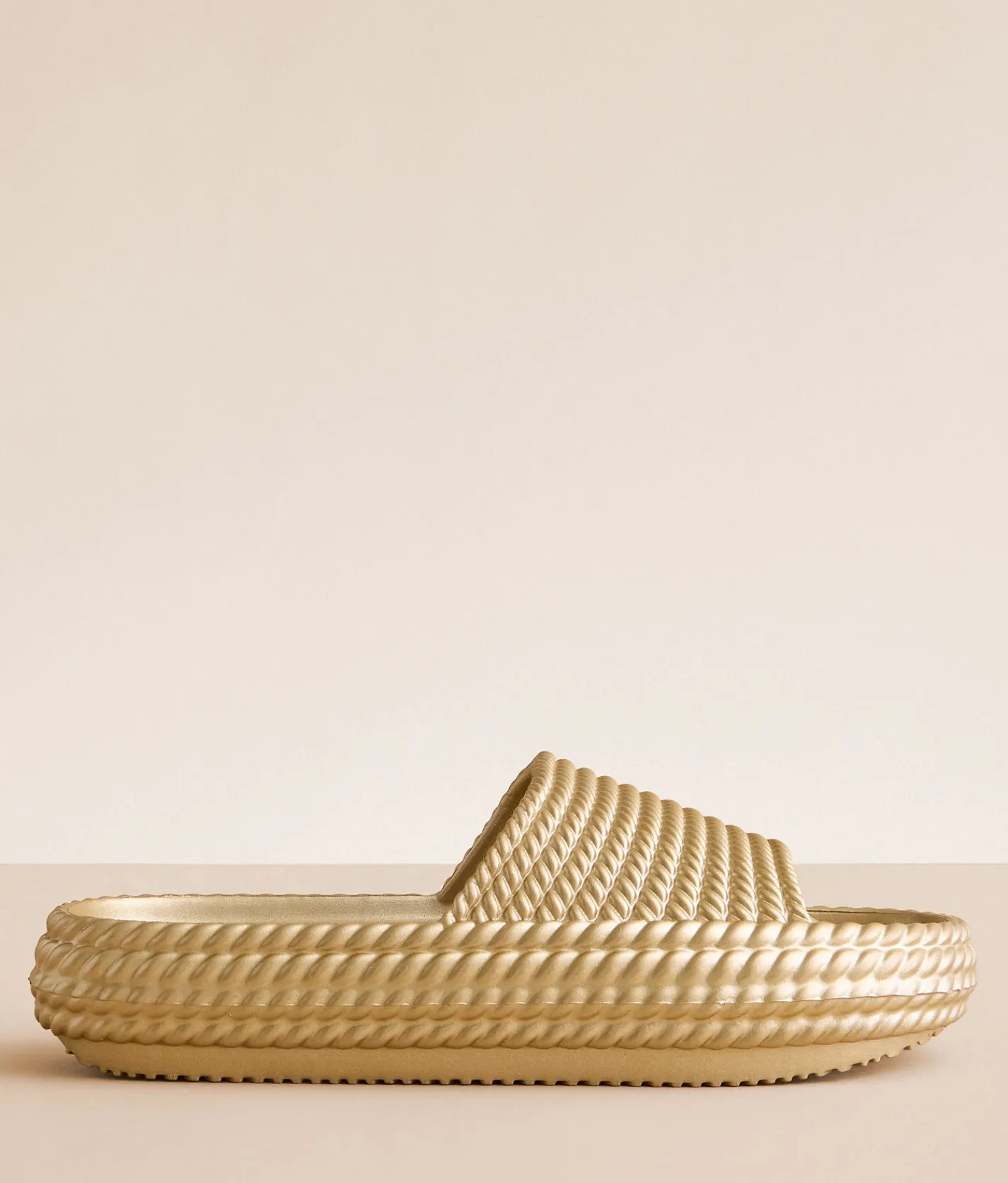 Shoes | Mia Sparti EVA Slide Soft Gold