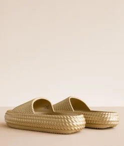 Shoes | Mia Sparti EVA Slide Soft Gold