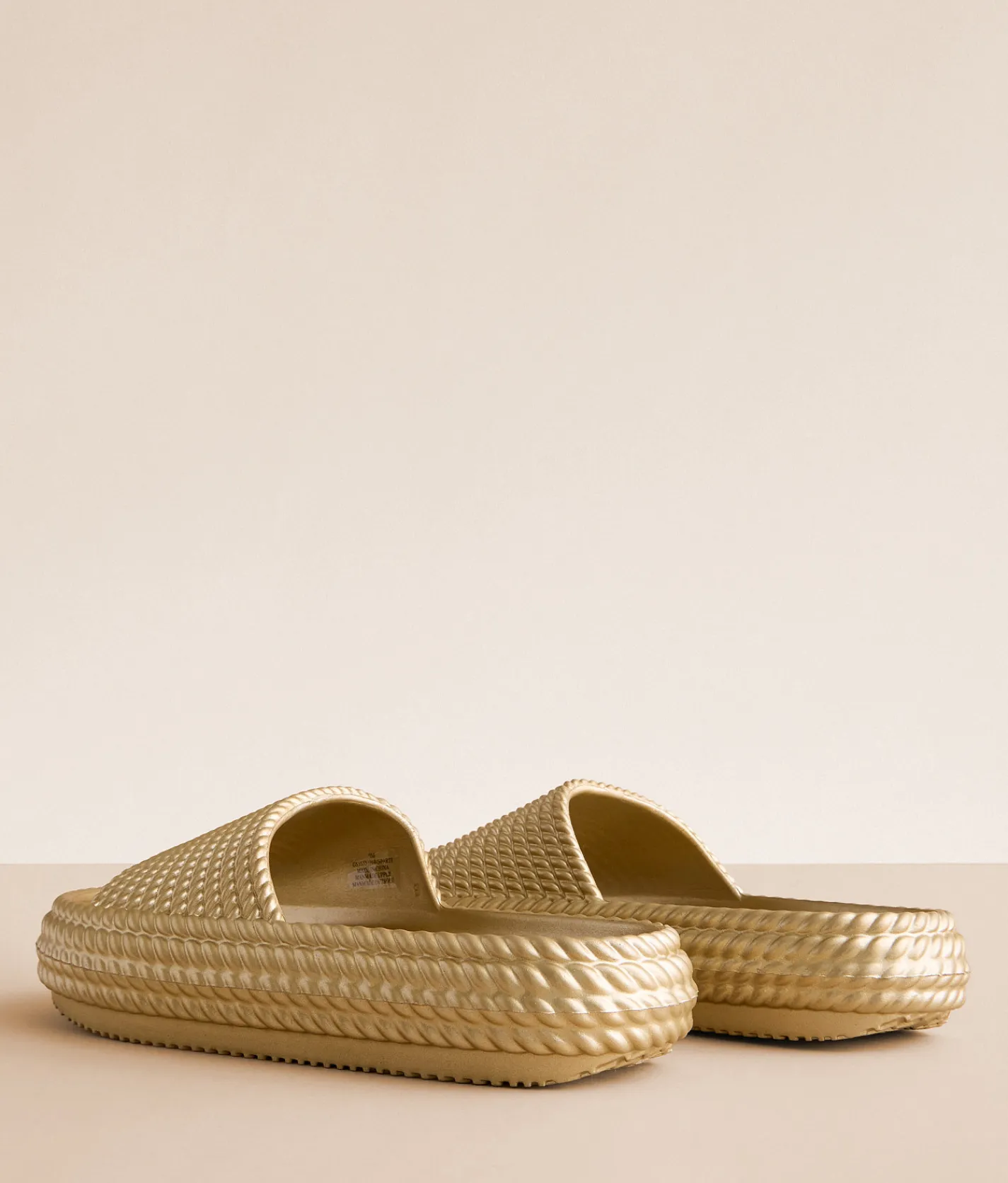 Shoes | Mia Sparti EVA Slide Soft Gold