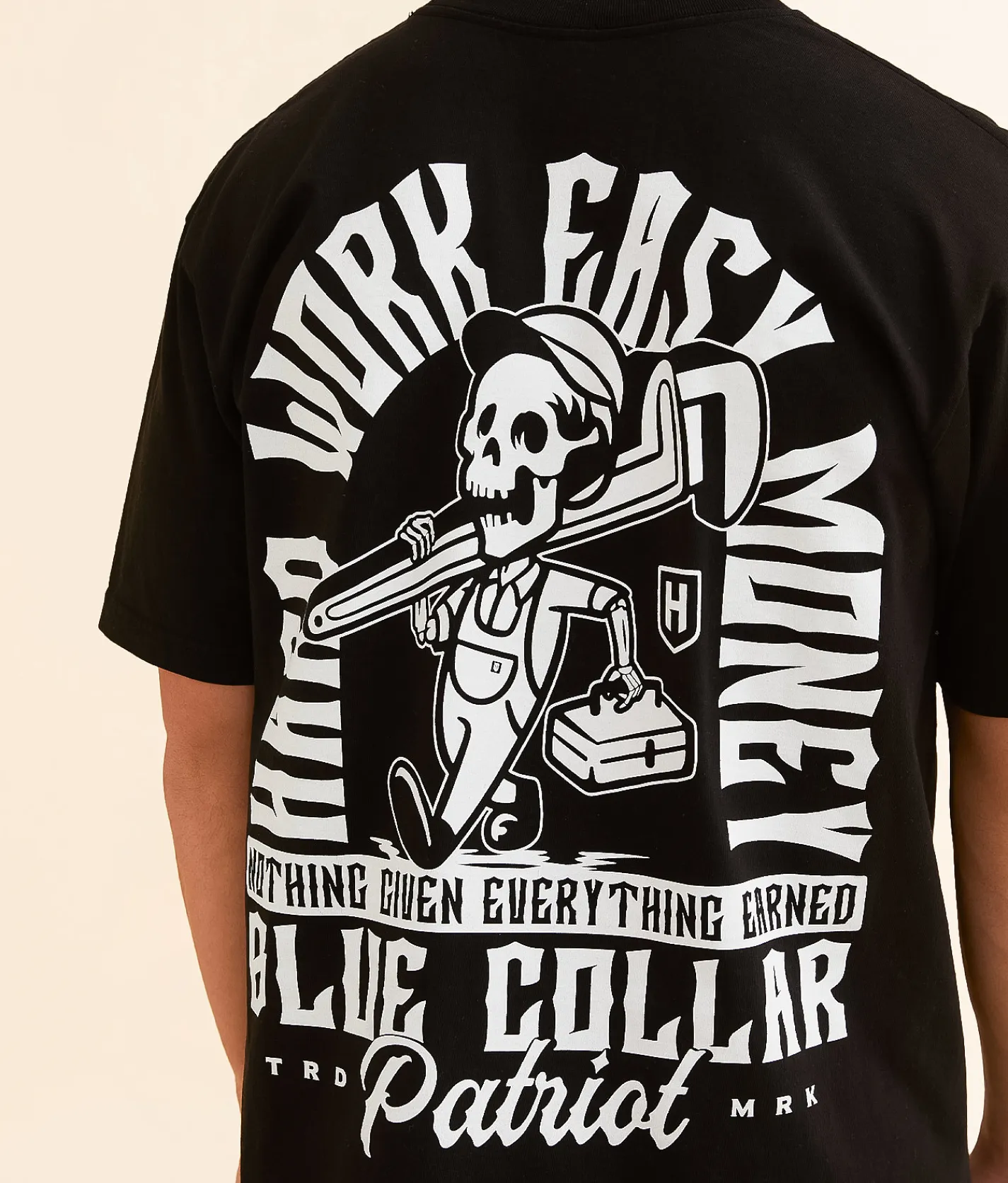 Graphic T-Shirts | Howitzer Speedy Service Blue Collar T-Shirt Black