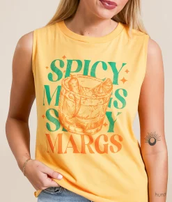 Modish Rebel Spicy Margs Tank Top Orange Discount