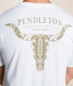 Pendleton Spider Rock Longhorn T-Shirt White Sale