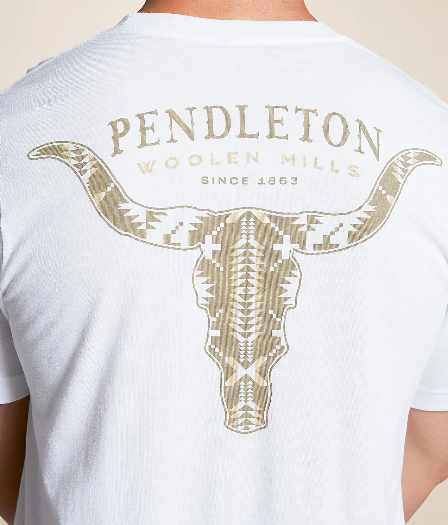 Pendleton Spider Rock Longhorn T-Shirt White Sale