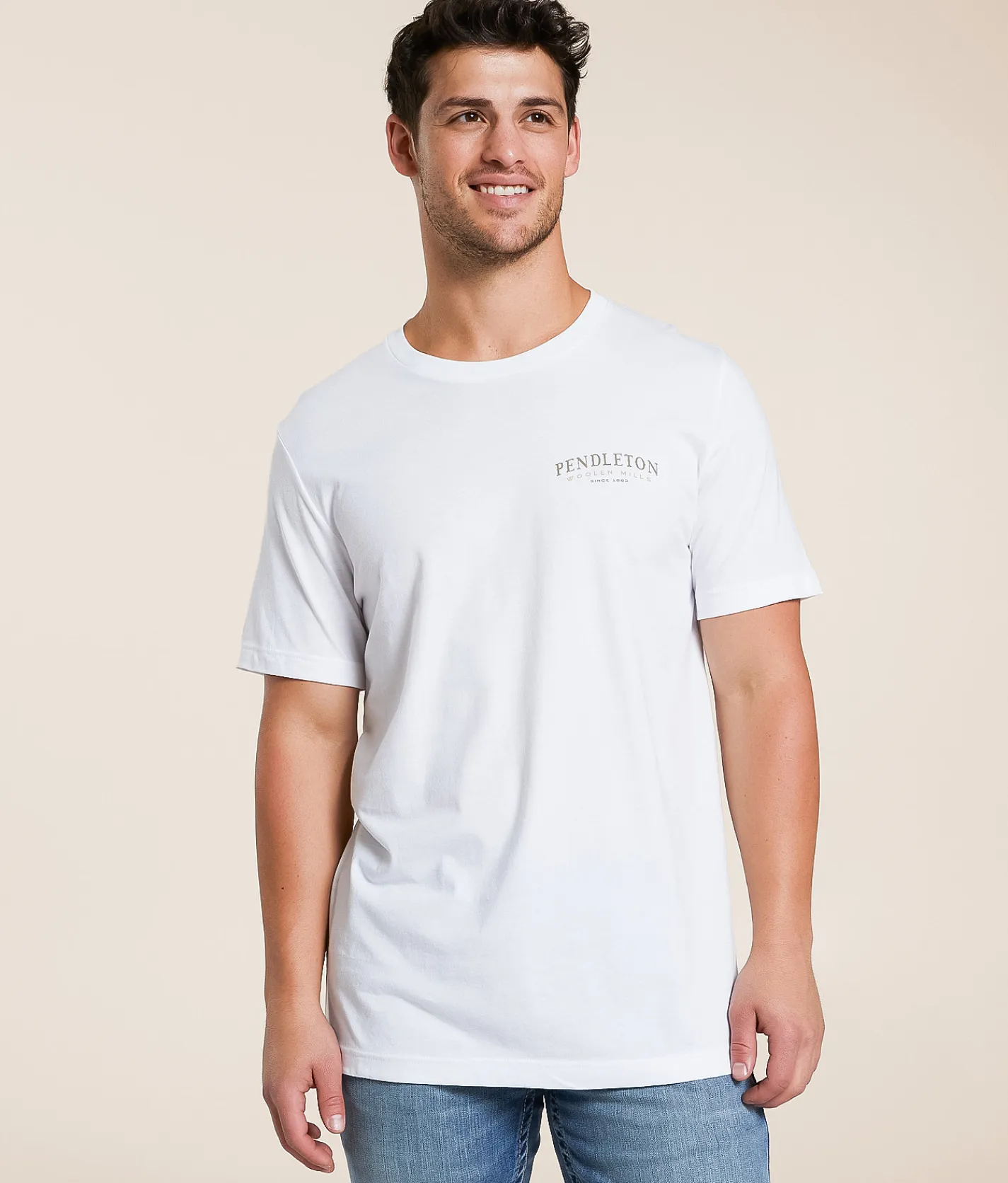 Pendleton Spider Rock Longhorn T-Shirt White Sale