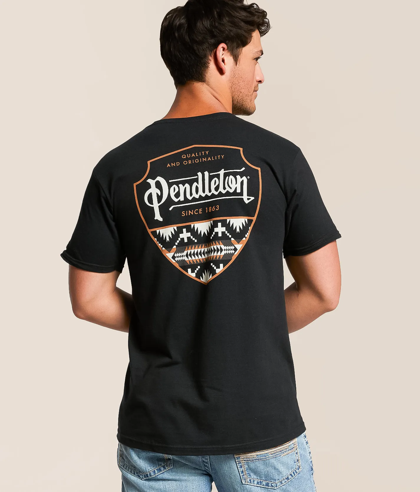 Pendleton Spider Rock Shield T-Shirt Black Outlet