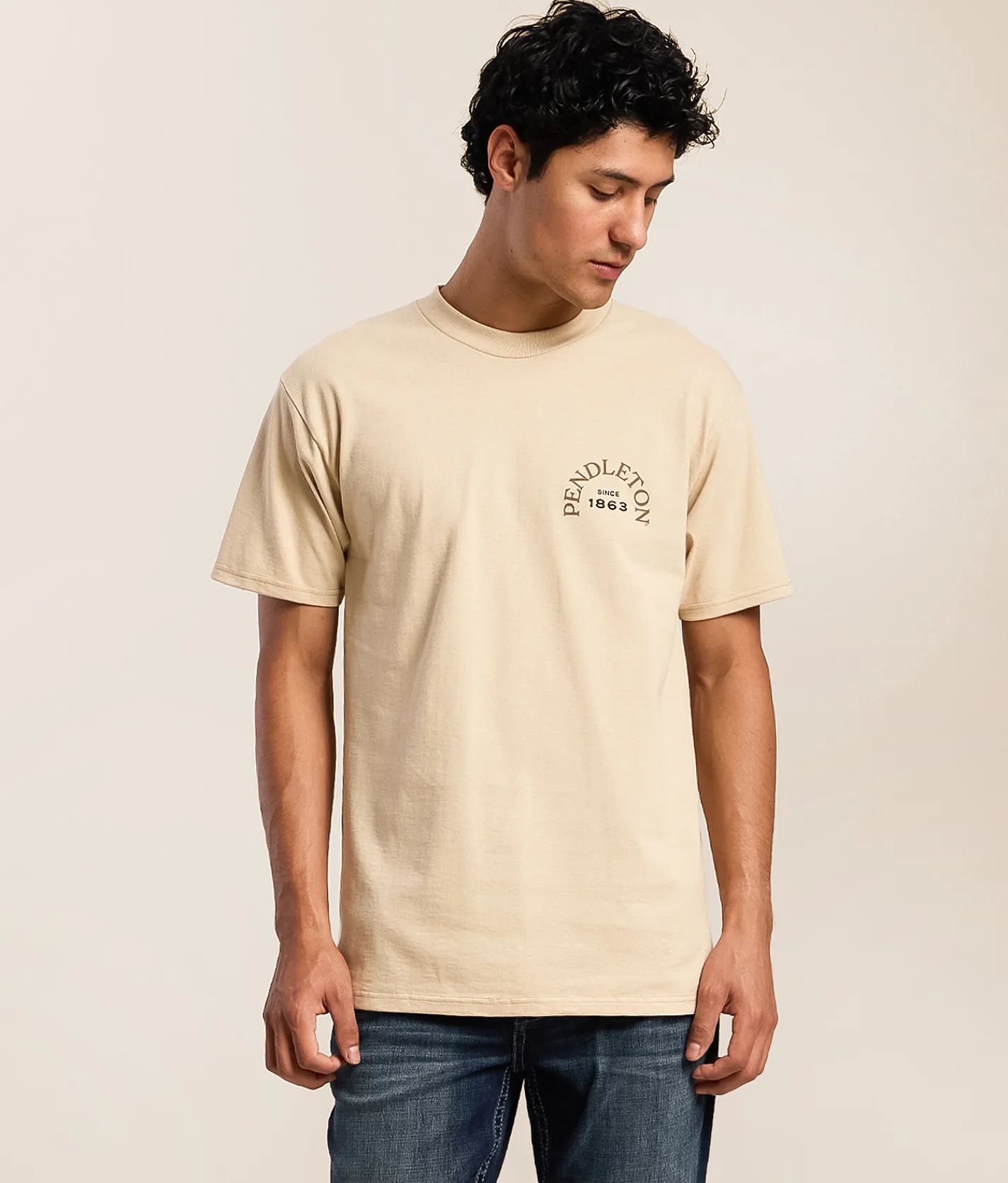 Pendleton Spider Rock Skull T-Shirt Sand Best