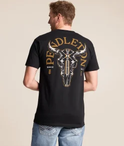 Tops|Graphic T-Shirts | Pendleton Spider Rock Skull T-Shirt Black