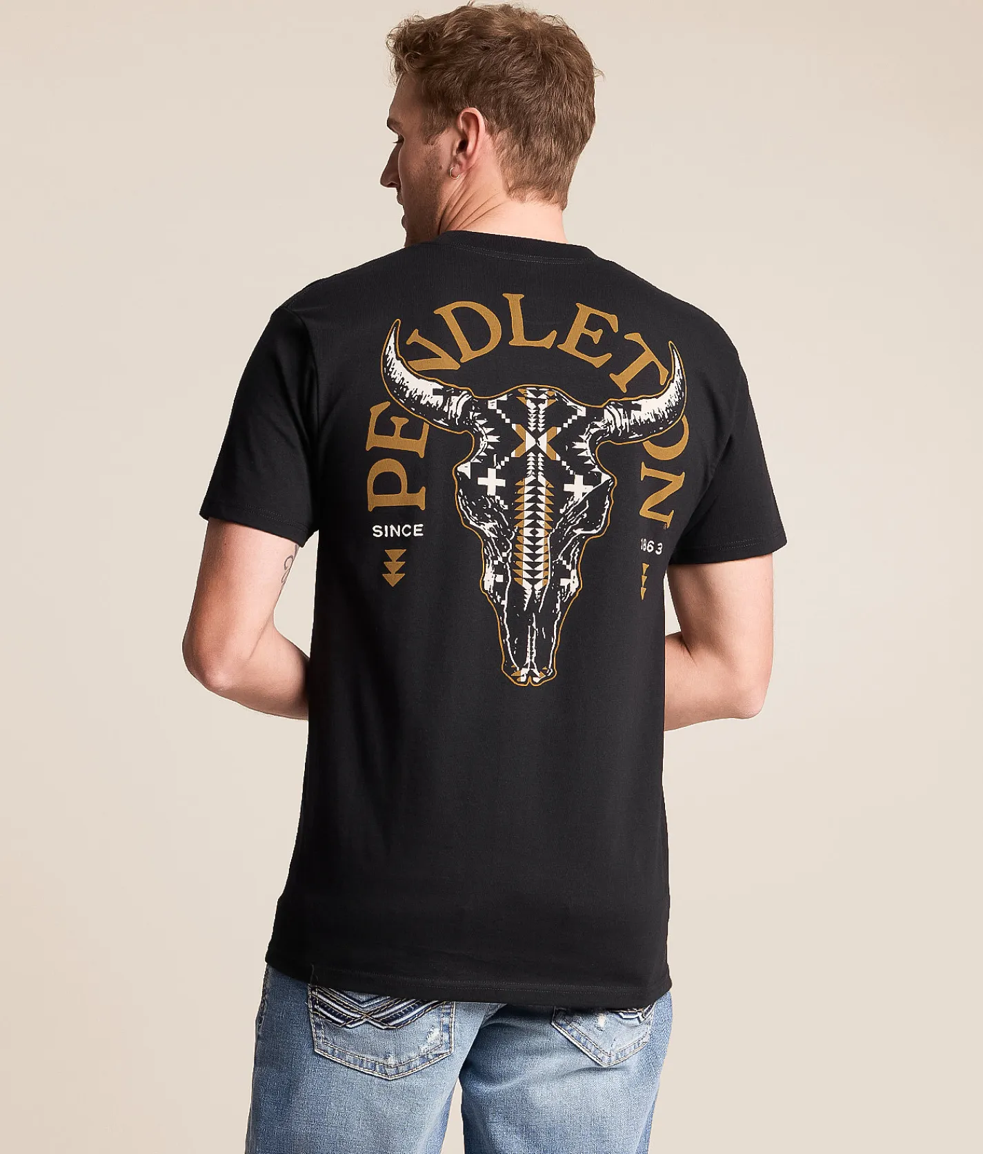 Tops|Graphic T-Shirts | Pendleton Spider Rock Skull T-Shirt Black