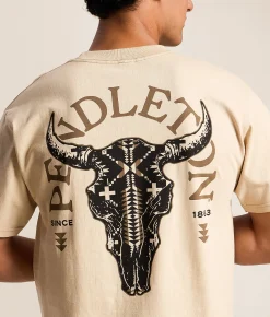 Graphic T-Shirts | Pendleton Spider Rock Skull T-Shirt Sand