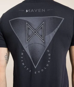 Graphic T-Shirts | Maven Co-op Spiraled T-Shirt Navy