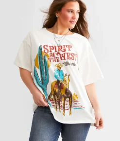 Tops | Wrangler® Spirit Of The West Oversized T-Shirt Marshmallow