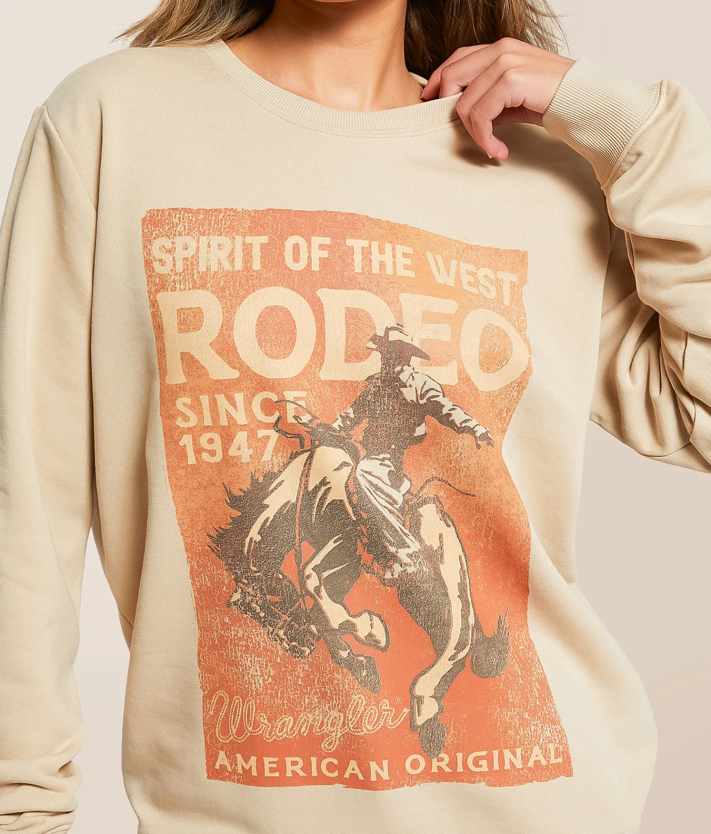 Tops | Wrangler® Spirit Of The West Rodeo Pullover Cement