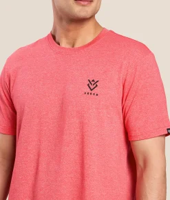 Veece Splat Blast T-Shirt Teaberry White New