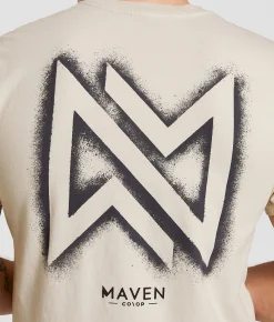 Graphic T-Shirts | Maven Co-op Splatter Symbol T-Shirt Sand