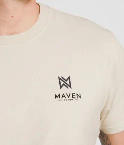 Graphic T-Shirts | Maven Co-op Splatter Symbol T-Shirt Sand