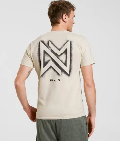 Graphic T-Shirts | Maven Co-op Splatter Symbol T-Shirt Sand