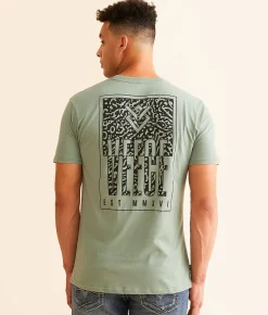 Graphic T-Shirts | Veece Splender Split T-Shirt Jade Heather