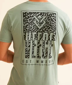 Graphic T-Shirts | Veece Splender Split T-Shirt Jade Heather