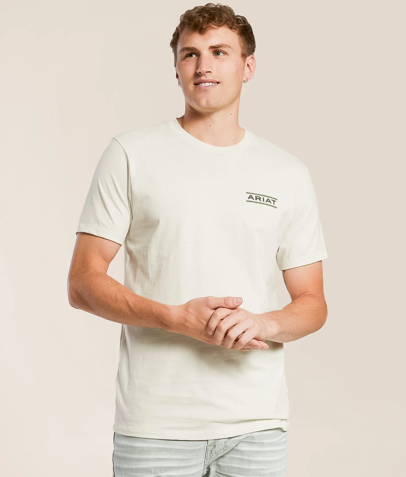 Ariat Split Diamond Blanket T-Shirt Silver Birch Online