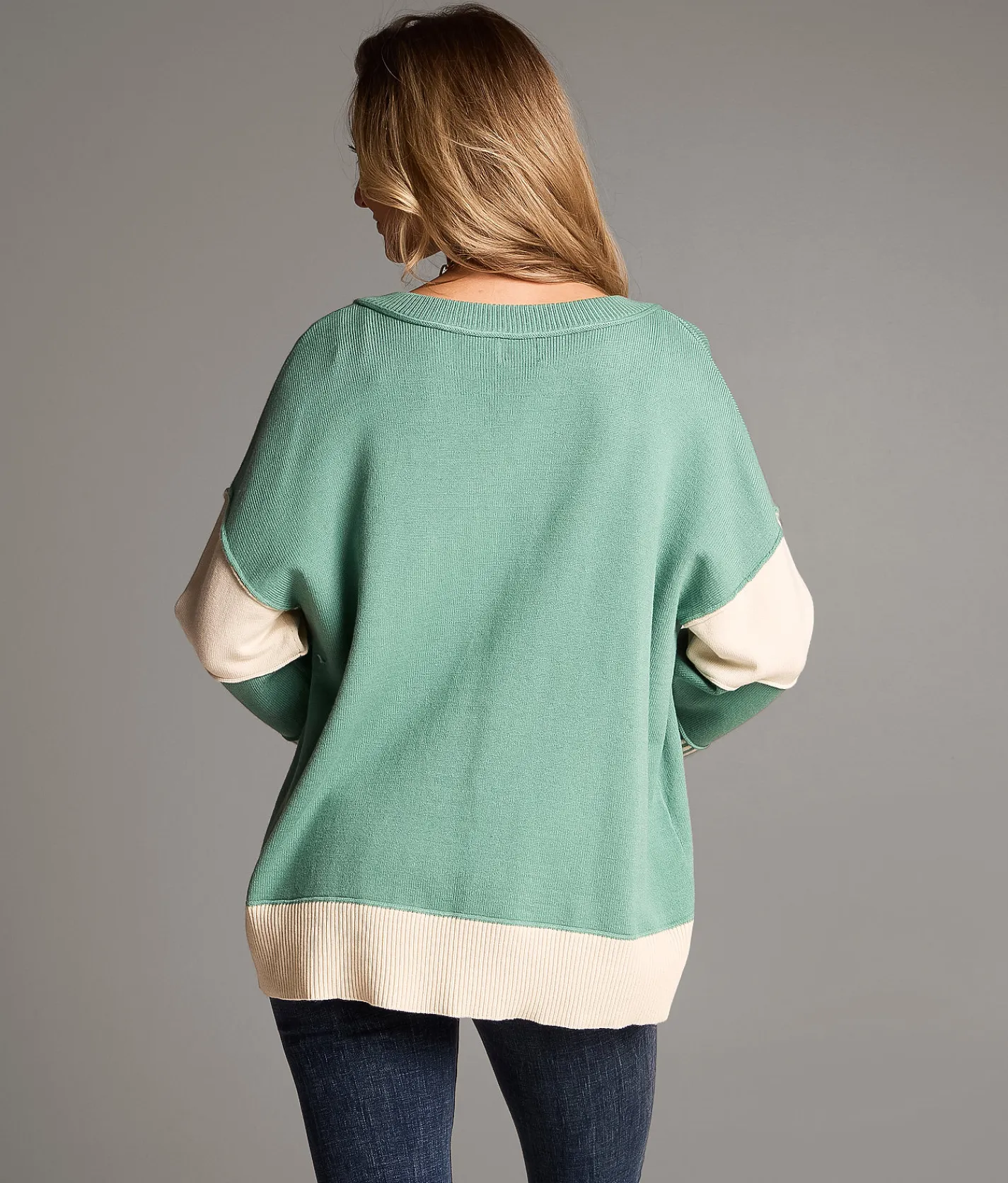 Tops | BKE Split Neck Sweater Green