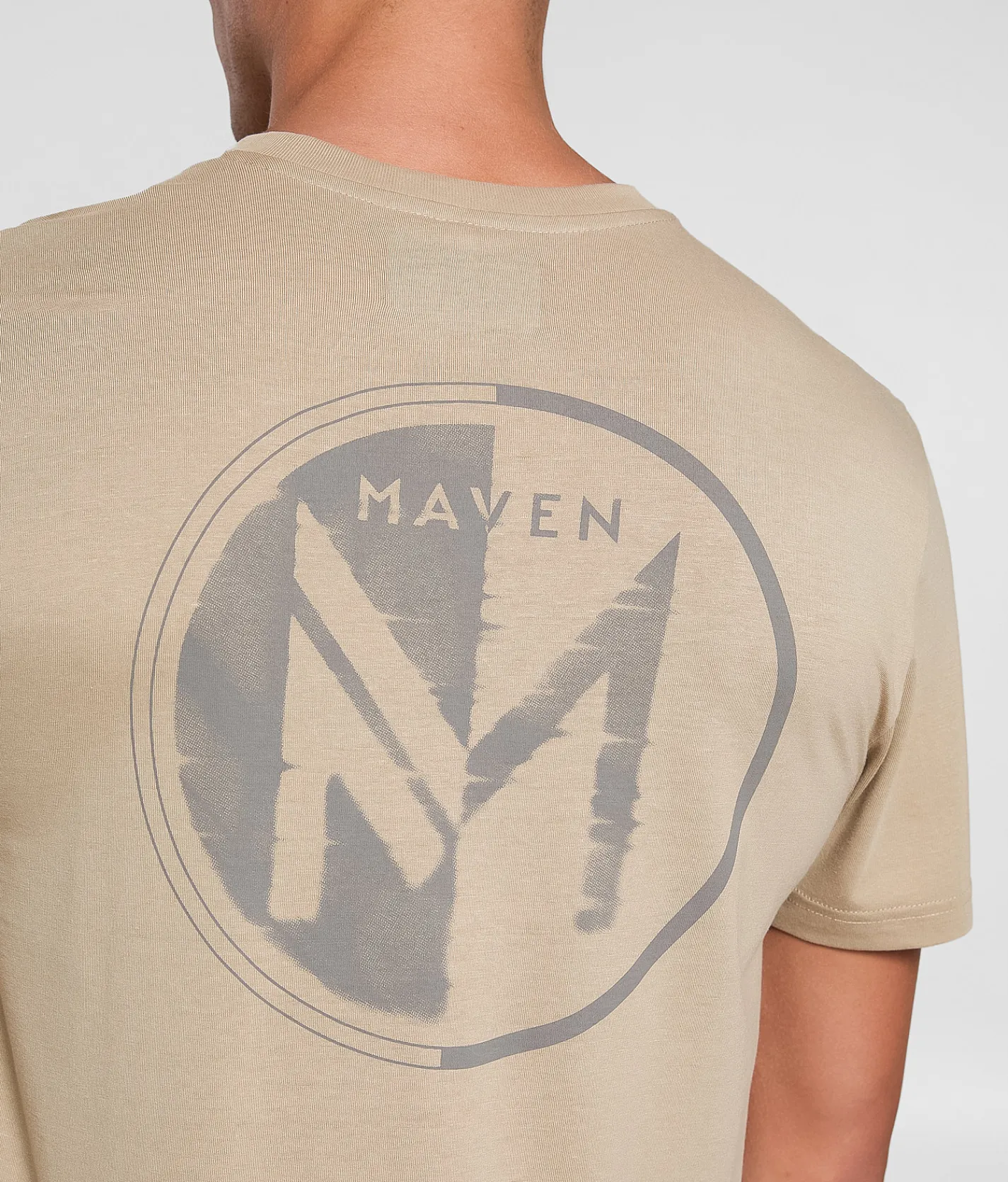 Maven Co-op Split Sheared Performance T-Shirt Light Brown Clearance