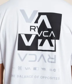 Graphic T-Shirts | RVCA Splitter Stacks T-Shirt White