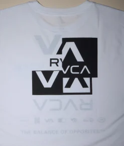 Graphic T-Shirts | RVCA Splitter Stacks T-Shirt White