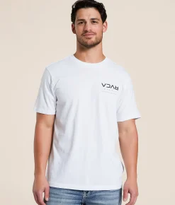 Graphic T-Shirts | RVCA Splitter Stacks T-Shirt White