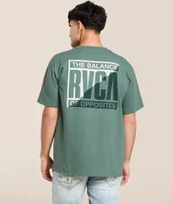 RVCA Splitter T-Shirt Balsam Green Sale