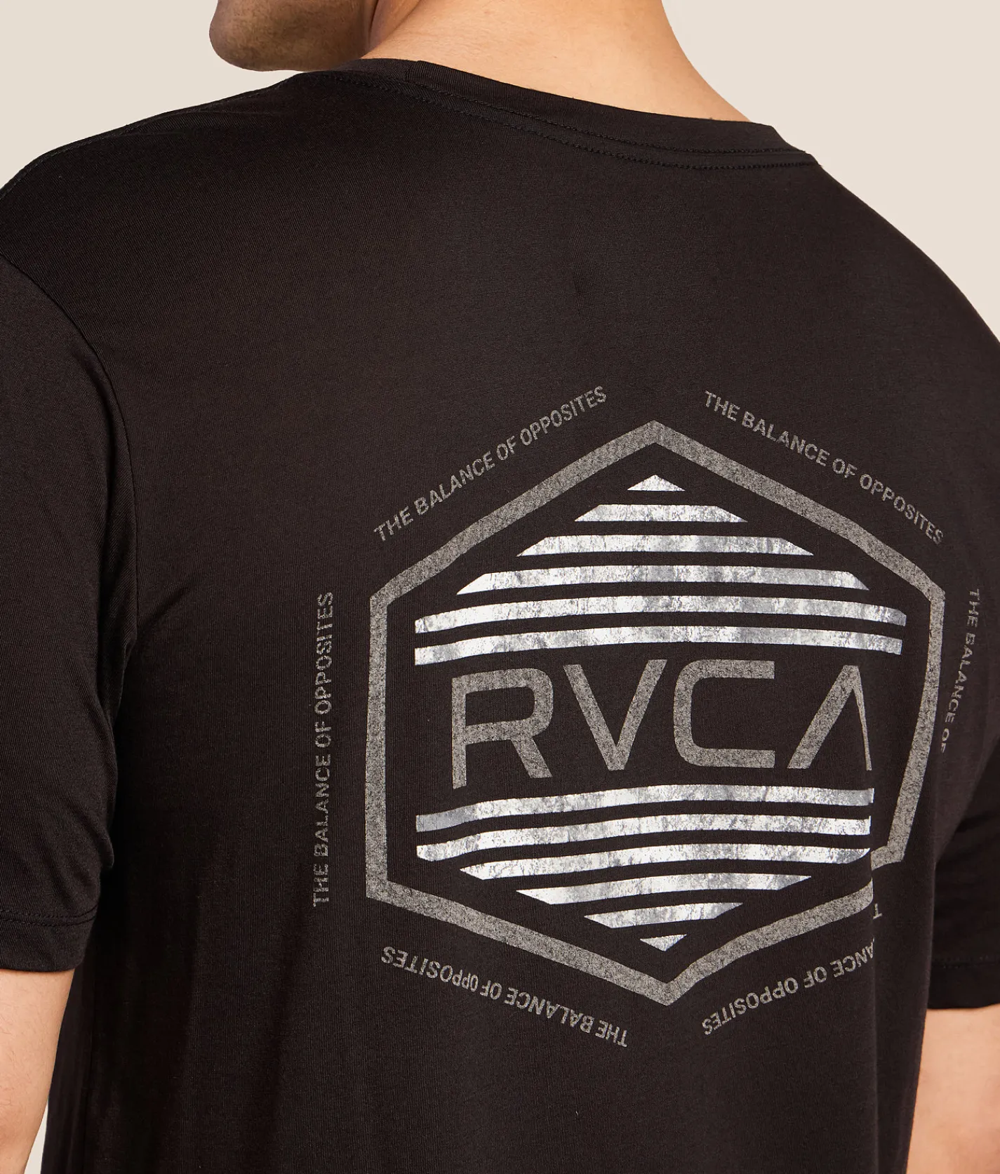 Tops|Graphic T-Shirts | RVCA Sport Hex Zone T-Shirt Black