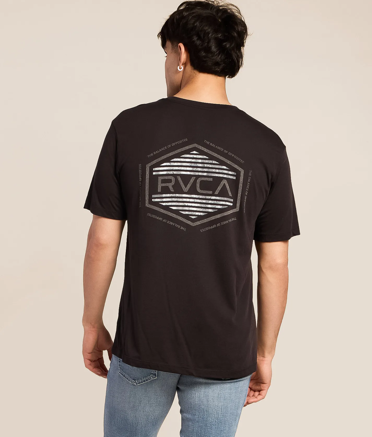 Tops|Graphic T-Shirts | RVCA Sport Hex Zone T-Shirt Black