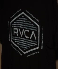 Tops|Graphic T-Shirts | RVCA Sport Hex Zone T-Shirt Black