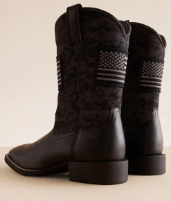 Shoes | Ariat Sport Patriot Leather Cowboy Boot Black